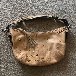 Coach 2005 Soho Studs & Swarovski Crystal Distressed Vachetta Leather Demi Bag